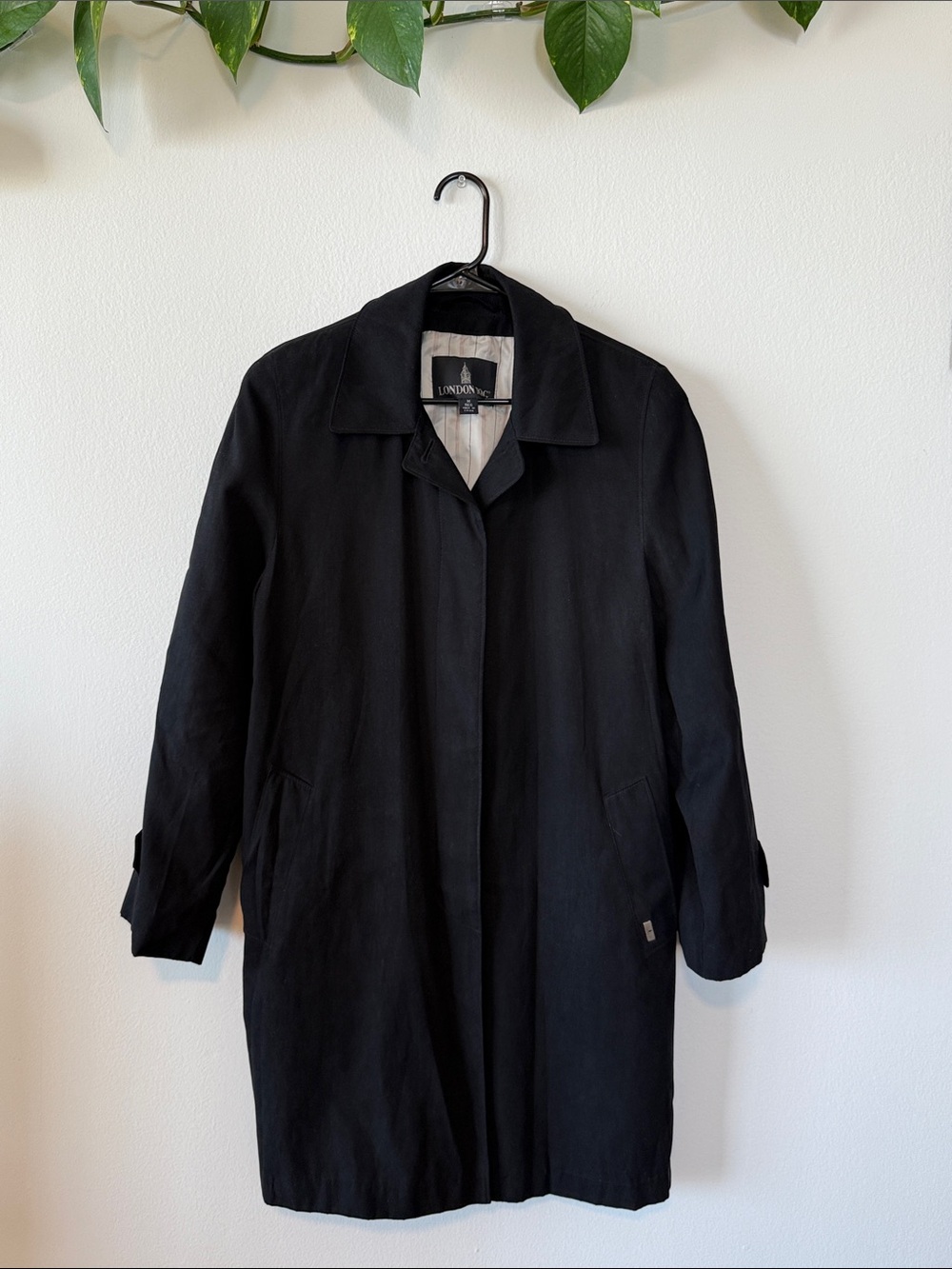 London Fog Black Women’s Trench Coat
